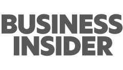 The image displays the Business Insider logo with the words BUSINESS INSIDER in bold, uppercase black letters on a transparent background.
