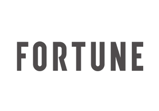 The word FORTUNE in bold, black, uppercase letters on a transparent background.
