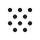 A 3x3 grid of nine evenly spaced black dots on a transparent background.