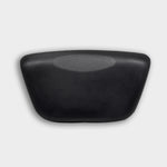 The Waterproof Pillow is a black, rectangular, slightly curved padded headrest or armrest, ideal for cold plunge sessions. It is waterproof and shown against a plain light gray background.