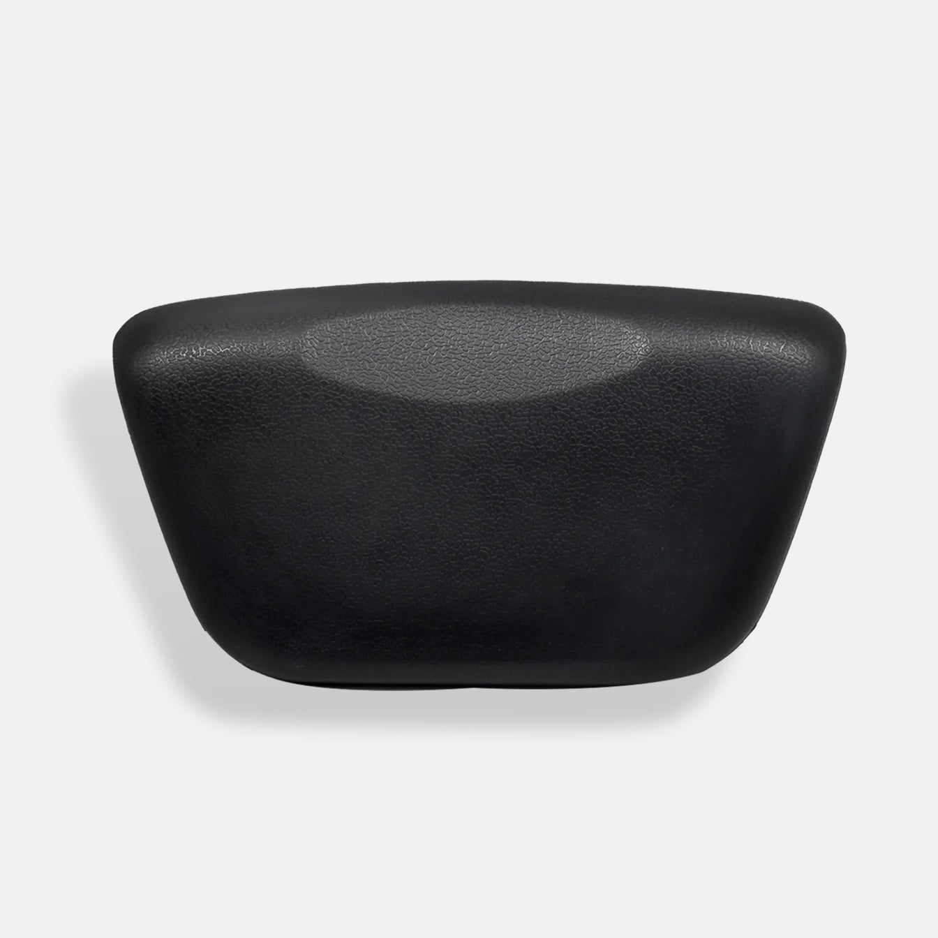 The Waterproof Pillow is a black, rectangular, slightly curved padded headrest or armrest, ideal for cold plunge sessions. It is waterproof and shown against a plain light gray background.