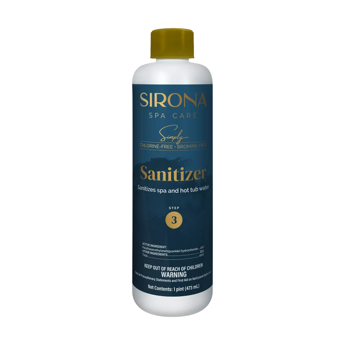 sirona simply sanitizer on a transparent background