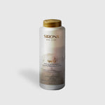 A white plastic bottle with a gold cap labeled Sirona pH Up, this spa pH increaser raises alkalinity in spa water. The label provides usage instructions and safety warnings for effective and safe spa water treatment.